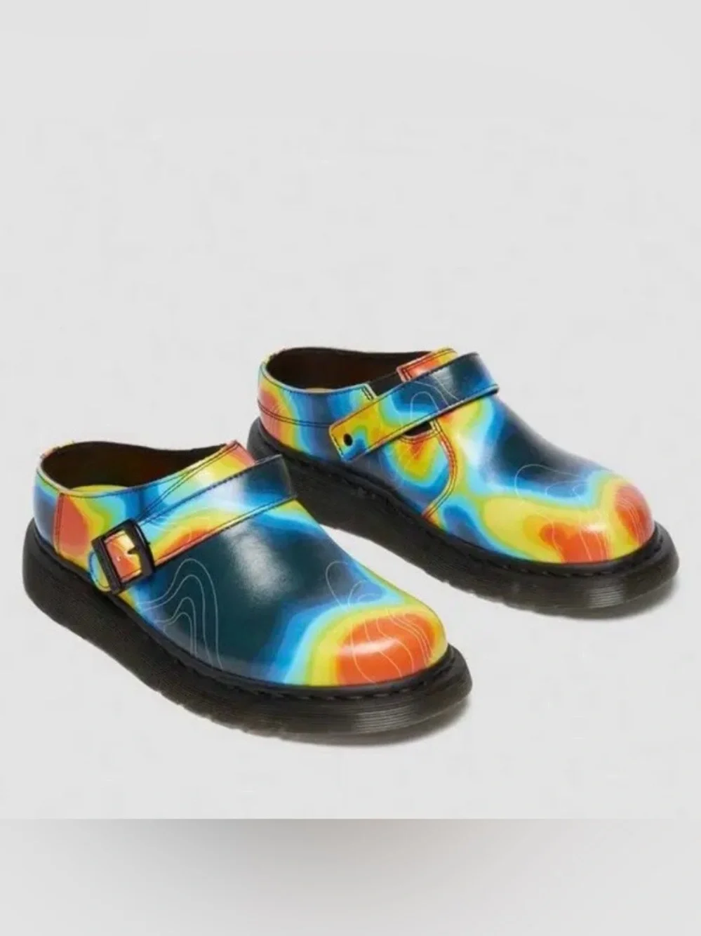 NWOT Dr Martens Isham Genix  Napa Leather Slingback Mules Shoe Size 11